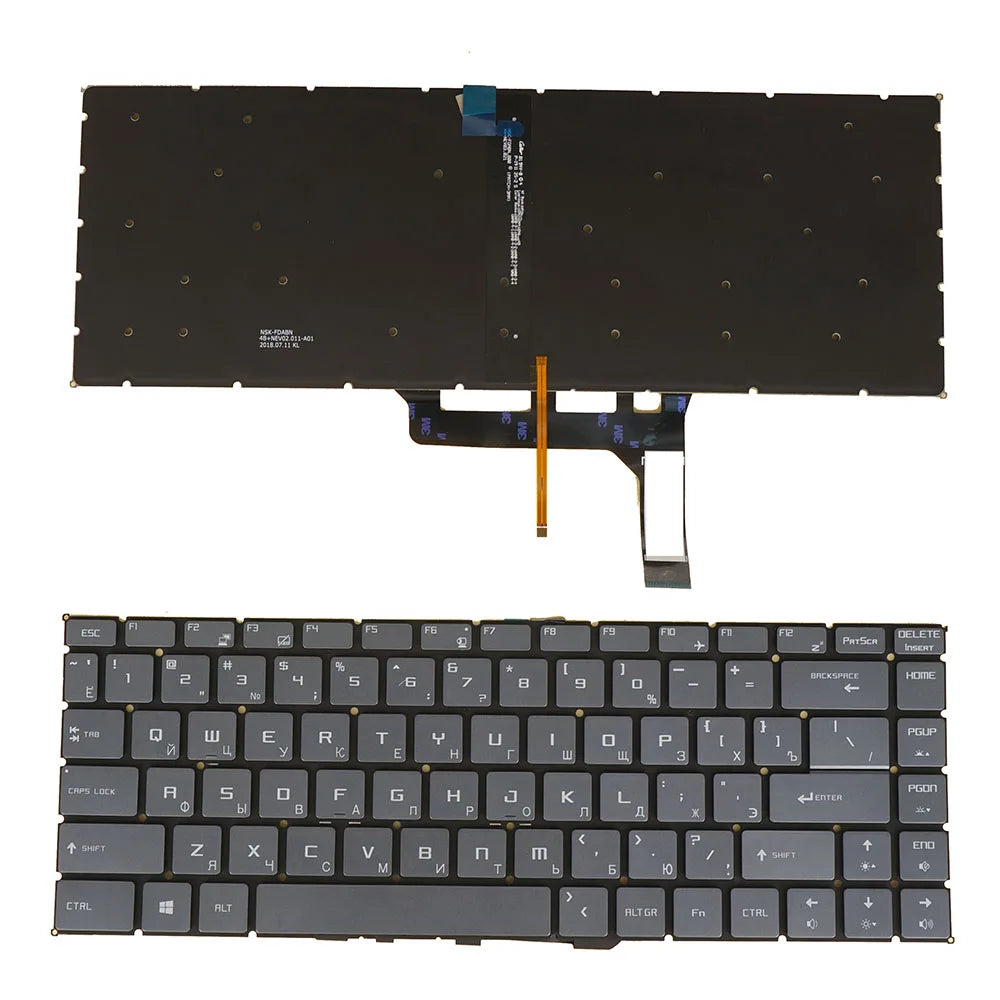 AZUBAY Backlit Keyboard for MSI PS63 Modern 8M 8RC 8SC