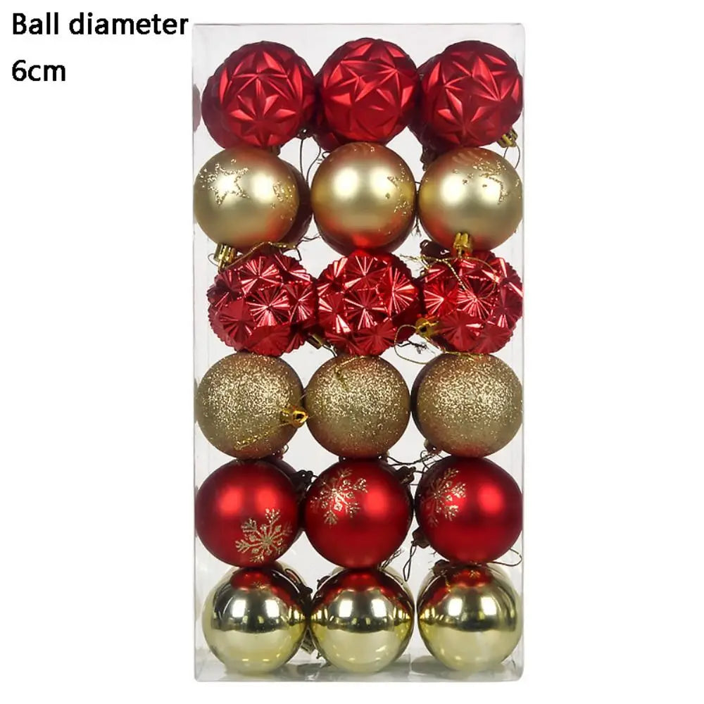 36PCS Christmas Ball Ornaments Set – Hanging Xmas Tree Decor