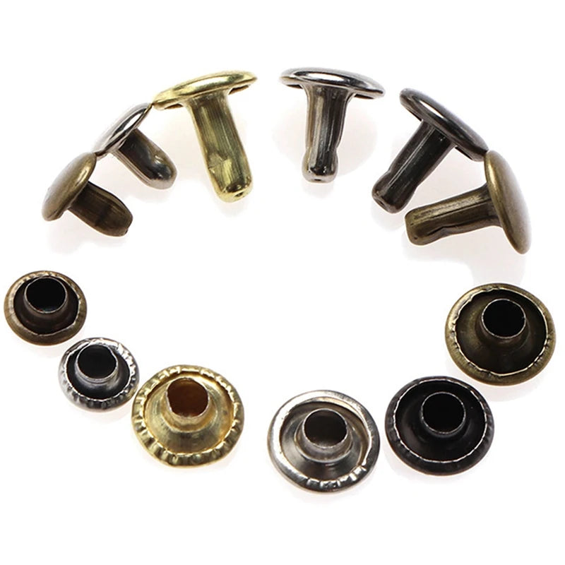 360-Set Brass Double-Sided Rivet Kit 6mm 8mm + Tools