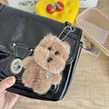 Kawaii West Highland Terrier Plush Keychain – Cute Puppy Bag Charm