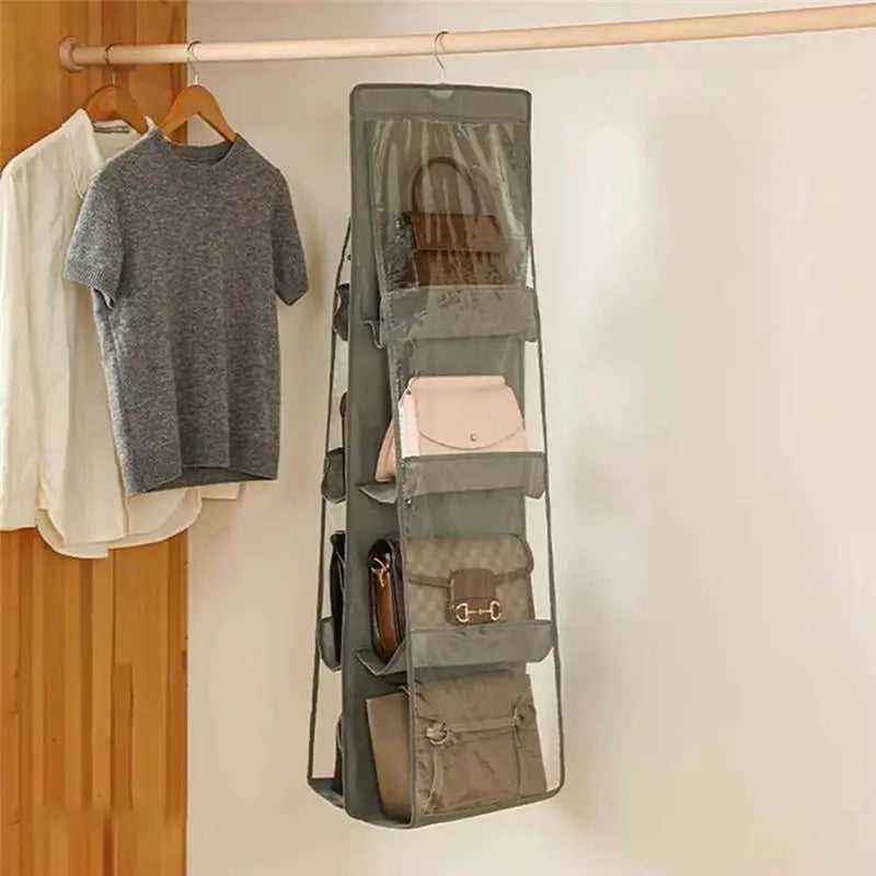 2-Pack Hanging Wardrobe Bag Organizer – Multi-Pocket Dustproof