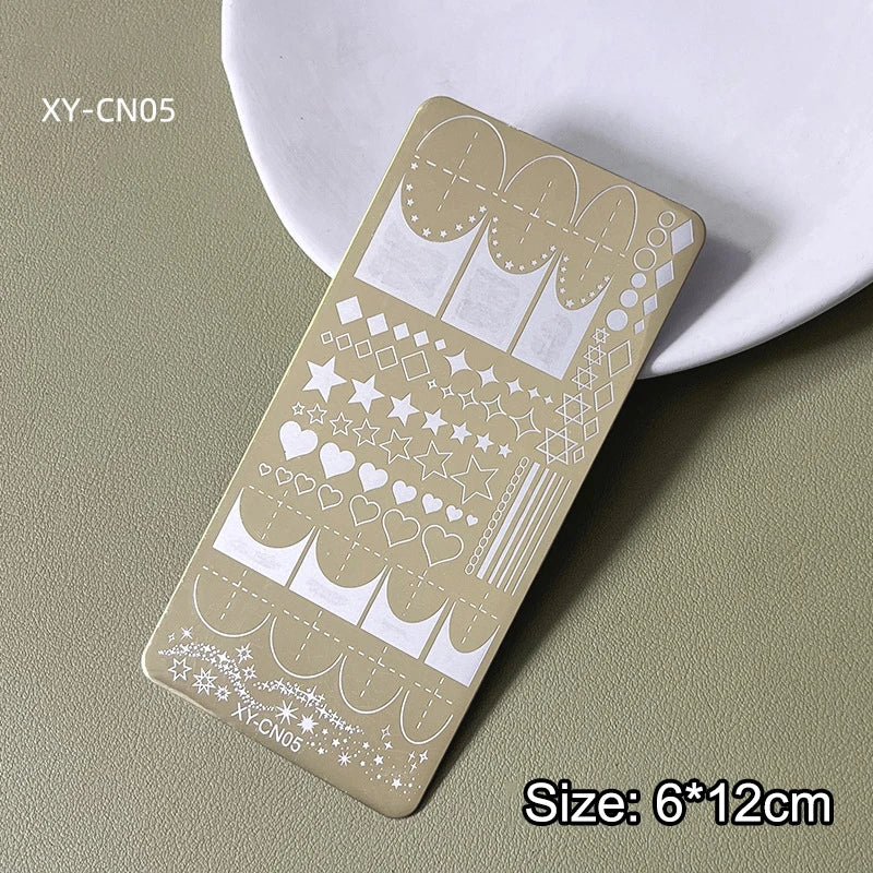 Nail Stamping Plates 12x6cm Butterfly Flower Cat Designs