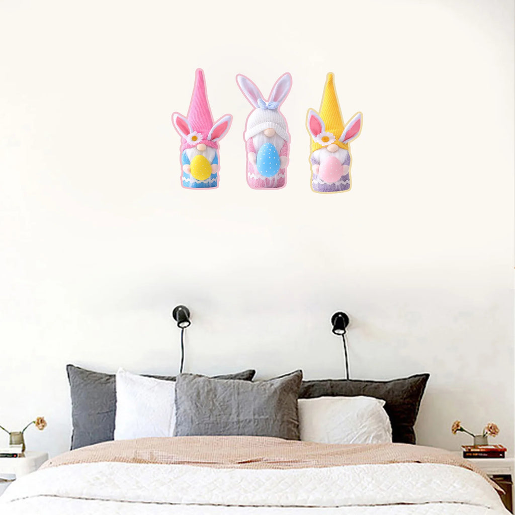 Easter Bunny Gnome Plush Figurine – Spring Home Decor Ornament
