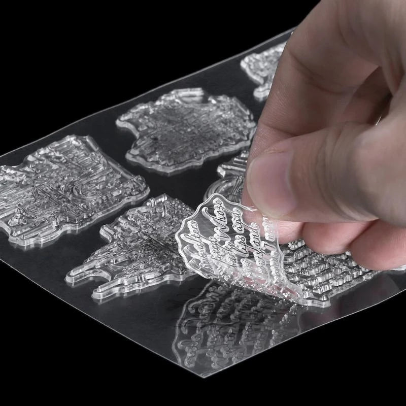 Buildings Clear Silicone Stamp for Scrapbooking & Card Making