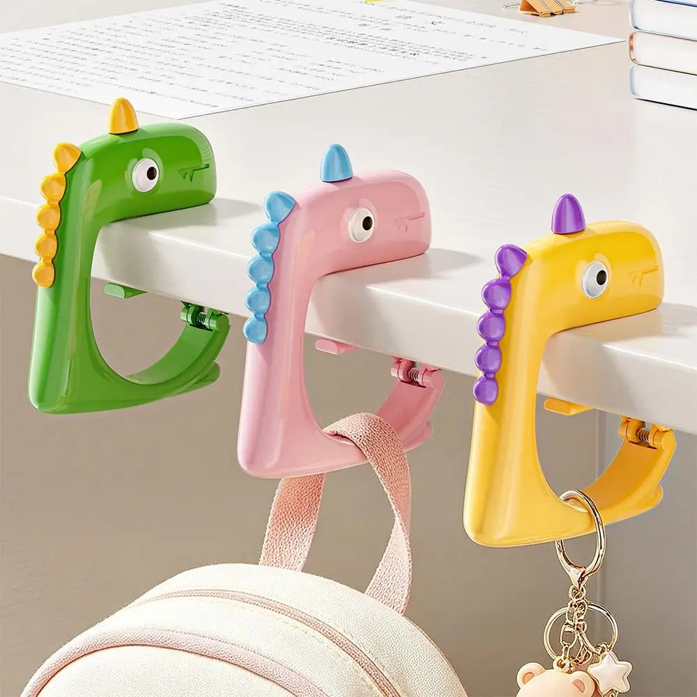 Dinosaur Backpack Hook No-Drill ABS Desk Bag Hanger