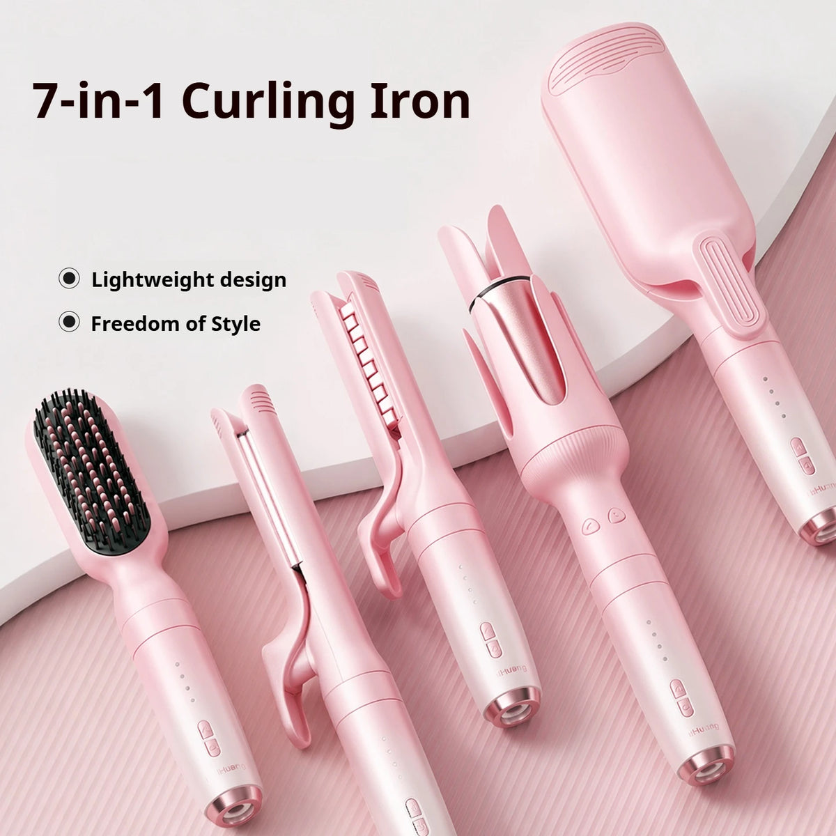 Automatic Hair Curler – Interchangeable Heads & Negative Ions