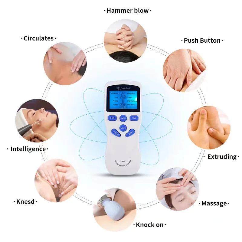 TENS Dual-Channel Muscle Stimulator & Body Massager Device