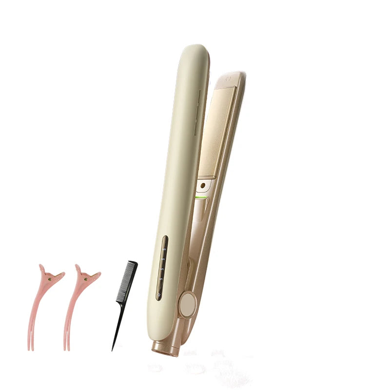 2-in-1 Hair Straightener & Curler – 80M Negative Ions Flat Iron