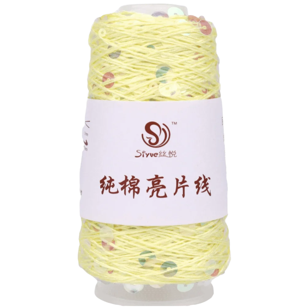 Sequin Glitter Hand Knitting Yarn – Polyester Bead Craft Thread