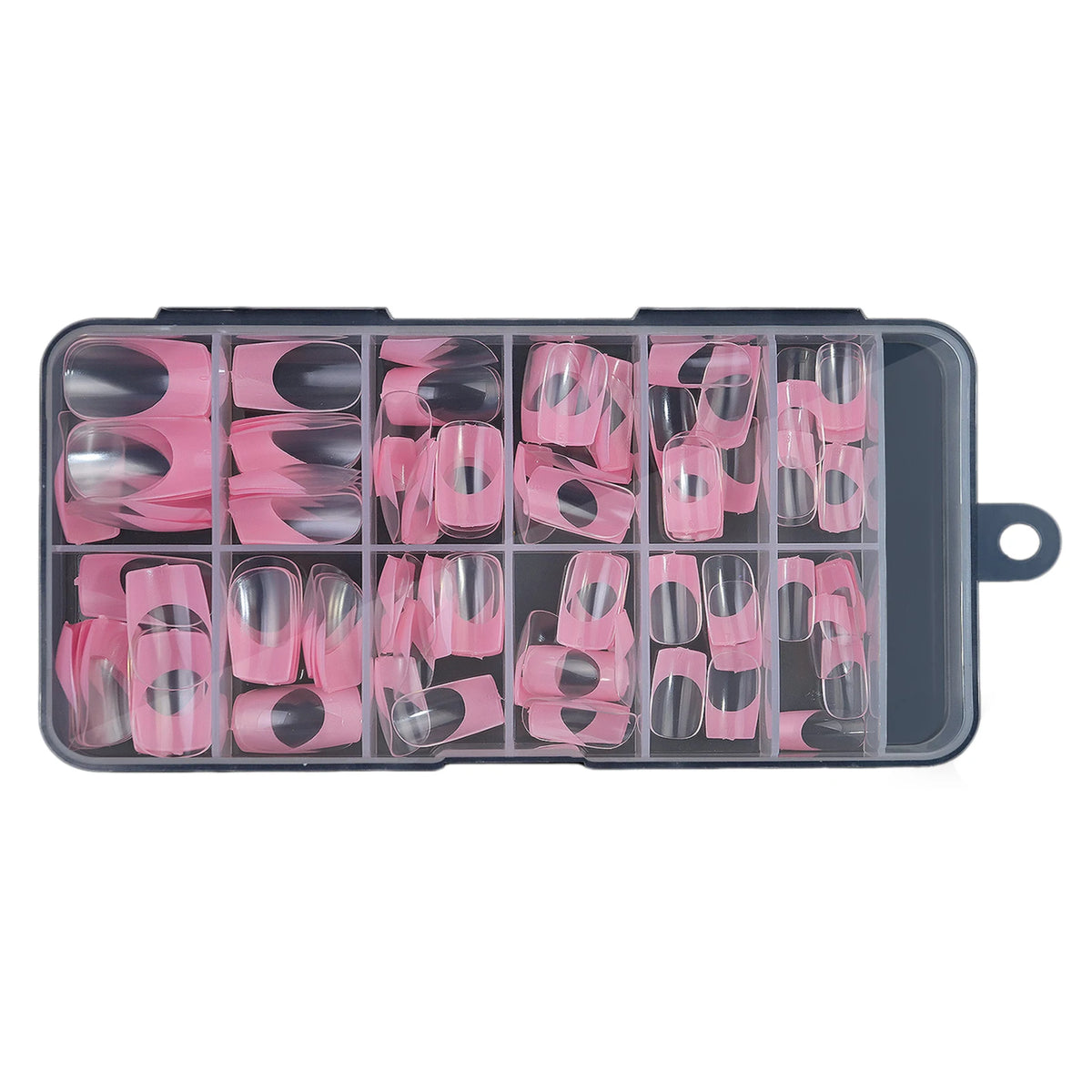 120pcs French Press-On Nails Square Soft Gel Fake Nails Set