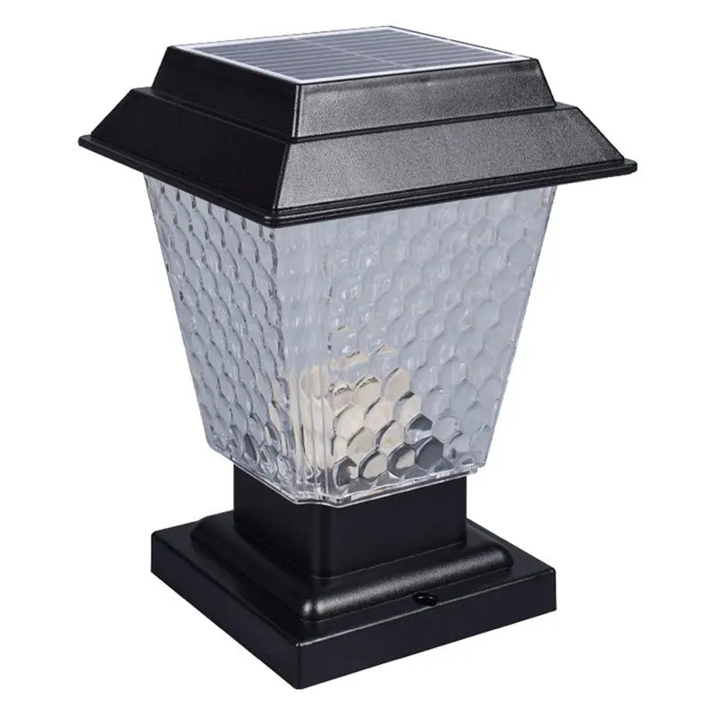 Solar LED Post Column Light – Waterproof Outdoor Garden Lamp