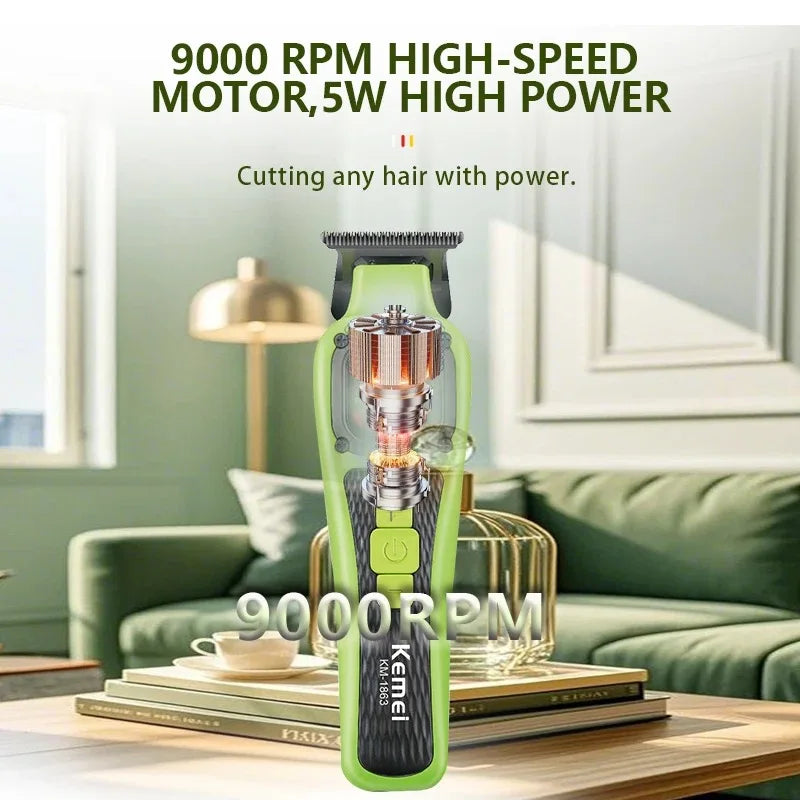Kemei KM-1862/1863 Cordless Professional Hair Clipper Trimmer
