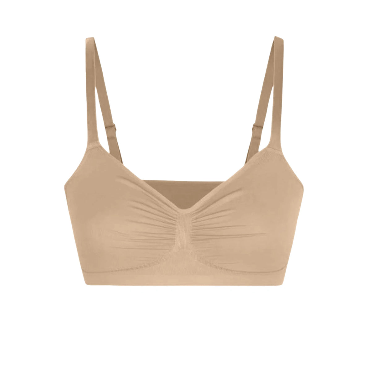 Women's Seamless Wireless Push Up Bra with Adjustable Straps