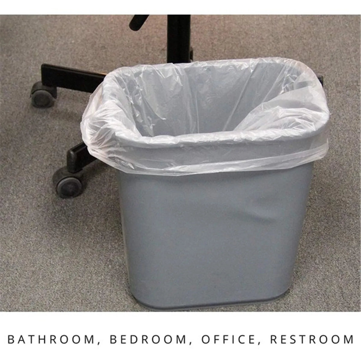 Coreless Clear Trash Bags 8L 50 Pcs – Quick-Dispense Roll