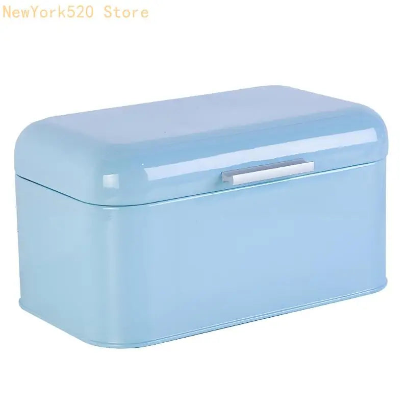 Retro Tinplate Bread Bin Flip-Top Lid | Large Kitchen Storage