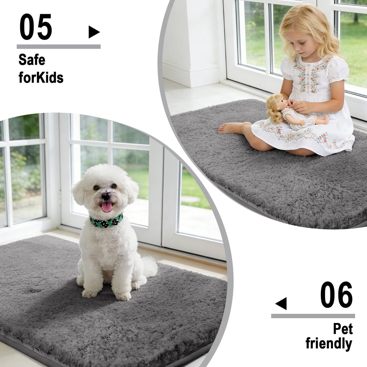 3-Piece Microfibre Bath Mat Set – Non-Slip & Absorbent