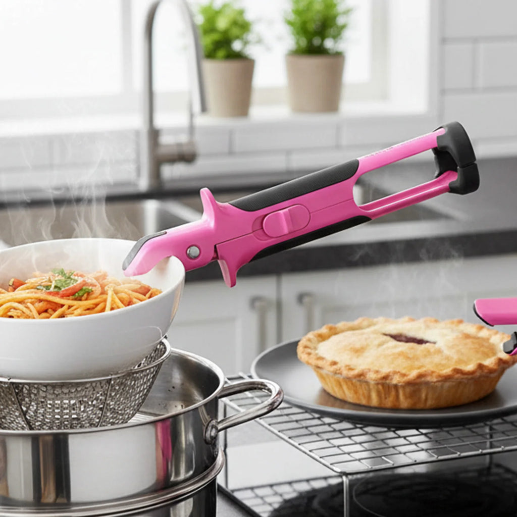 Silicone Bowl Tongs – Heat Resistant Non-Slip Plate Gripper