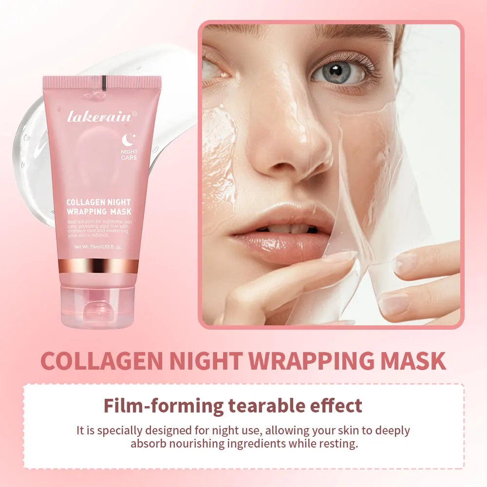 4-Piece Collagen Peel-Off Overnight Facial Mask – Firming