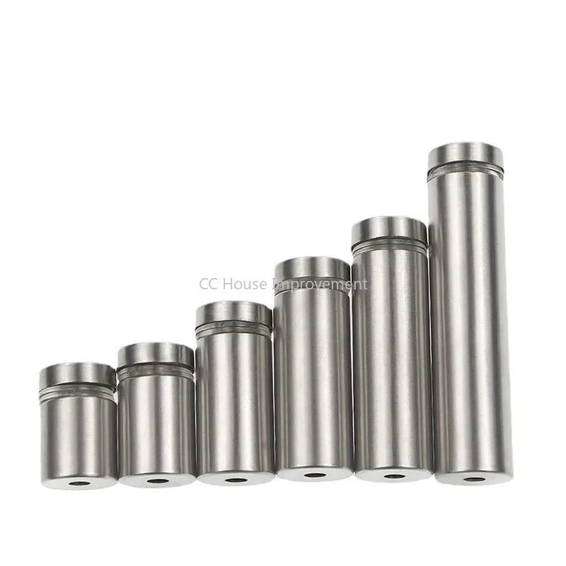 10PCS 19mm Stainless Steel Standoff Screws – Glass & Acrylic Sign