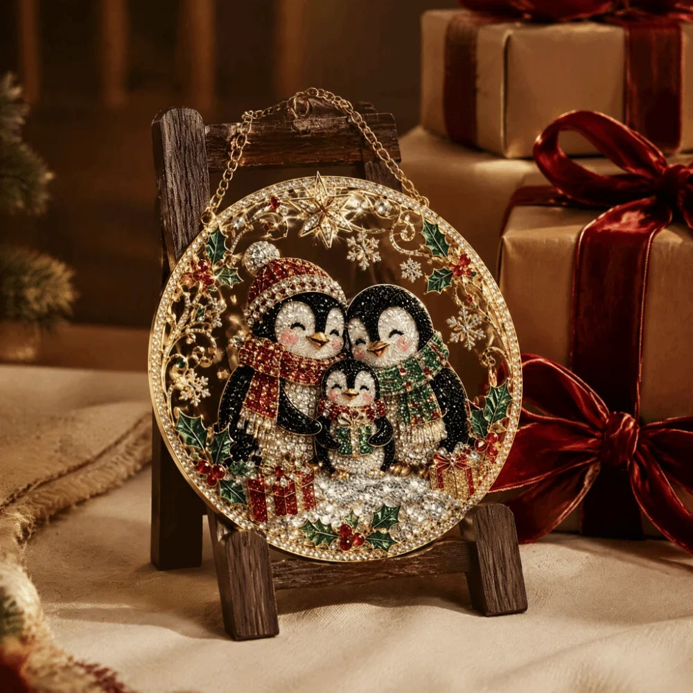 5D Christmas Diamond Painting Pearl Bead Ornament Kit – 20cm