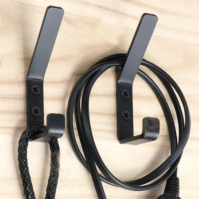 Heavy Duty Metal Wall Mounted Double-Layer Storage Hooks