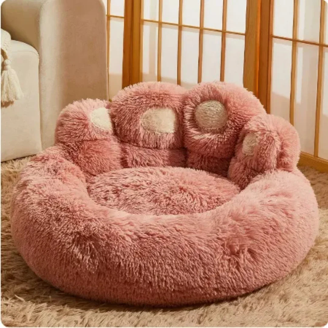Plush Corduroy Dog Sofa Bed for Medium & Large Breeds