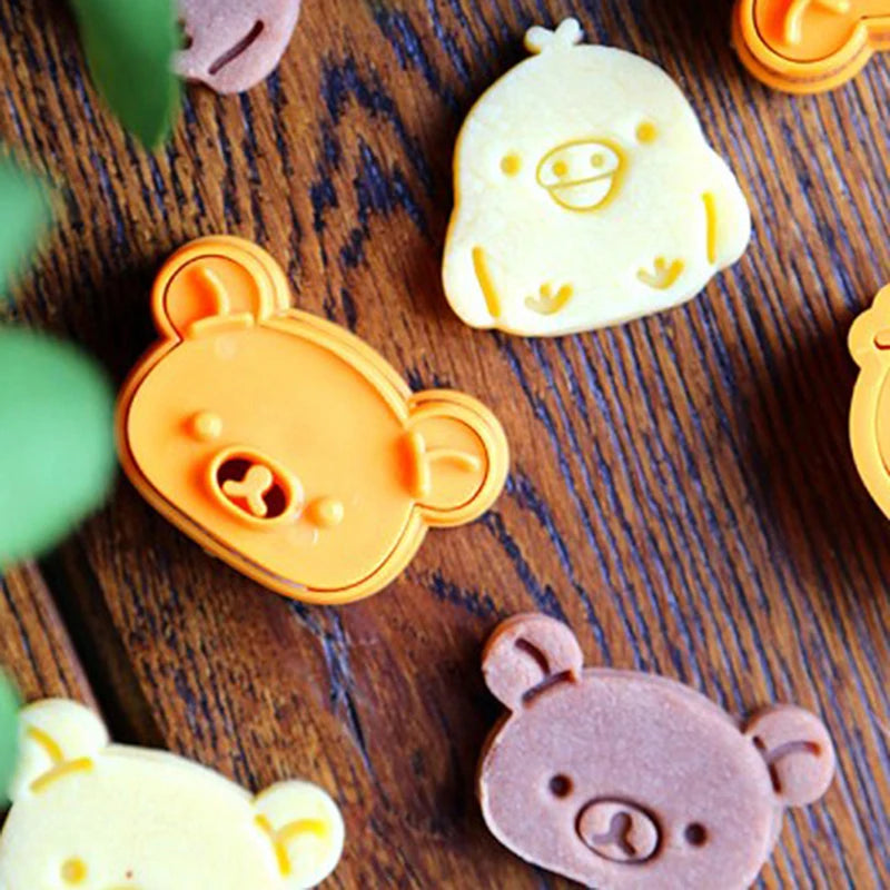 3-Piece Bear Sandwich Mold & Cookie Cutter Baking Set