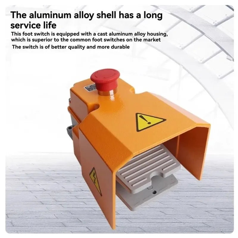 Industrial Foot Pedal + Emergency Stop LTH-1/6 12V-380V