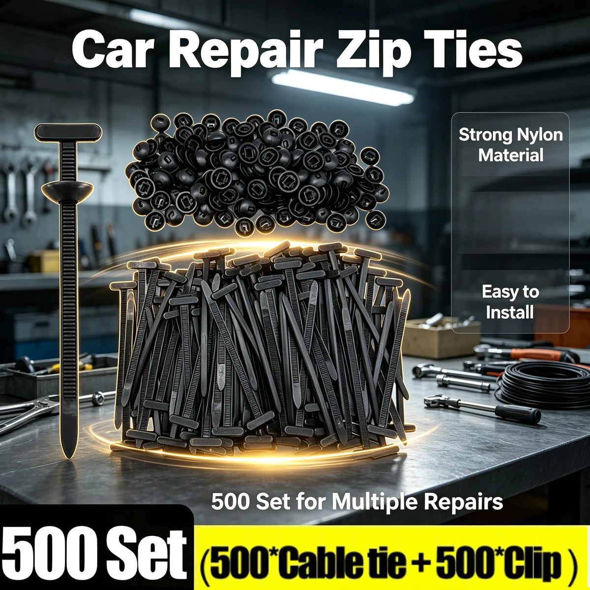 Heavy Duty Self-Locking Nylon Cable Tie Buckles – Zip Ties