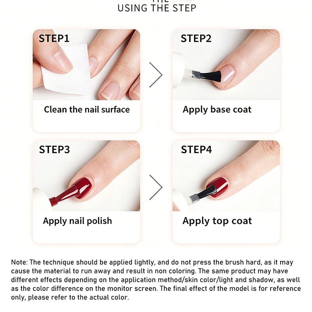 12ml Peelable Water-Based Nail Polish – Quick Air Dry & High Gloss