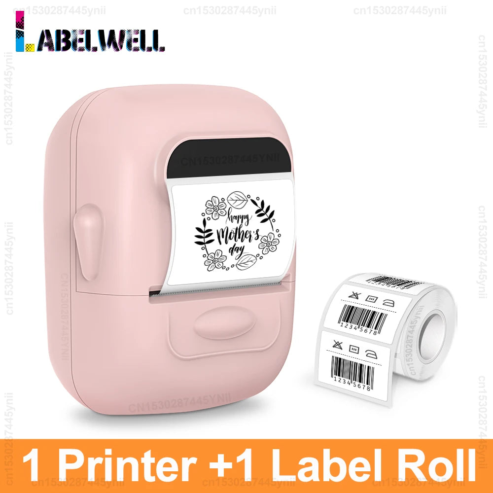 Labelwell P50 Mini Bluetooth Thermal Label Printer Inkless