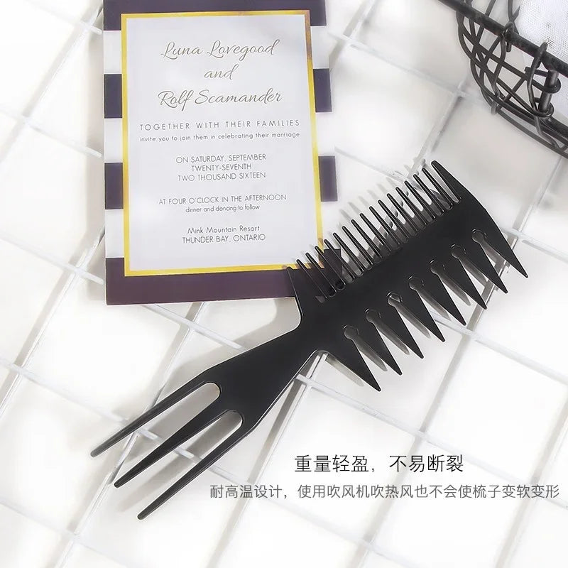 Double-Sided Fishbone Hair Comb – Barber Dyeing Styling Tool