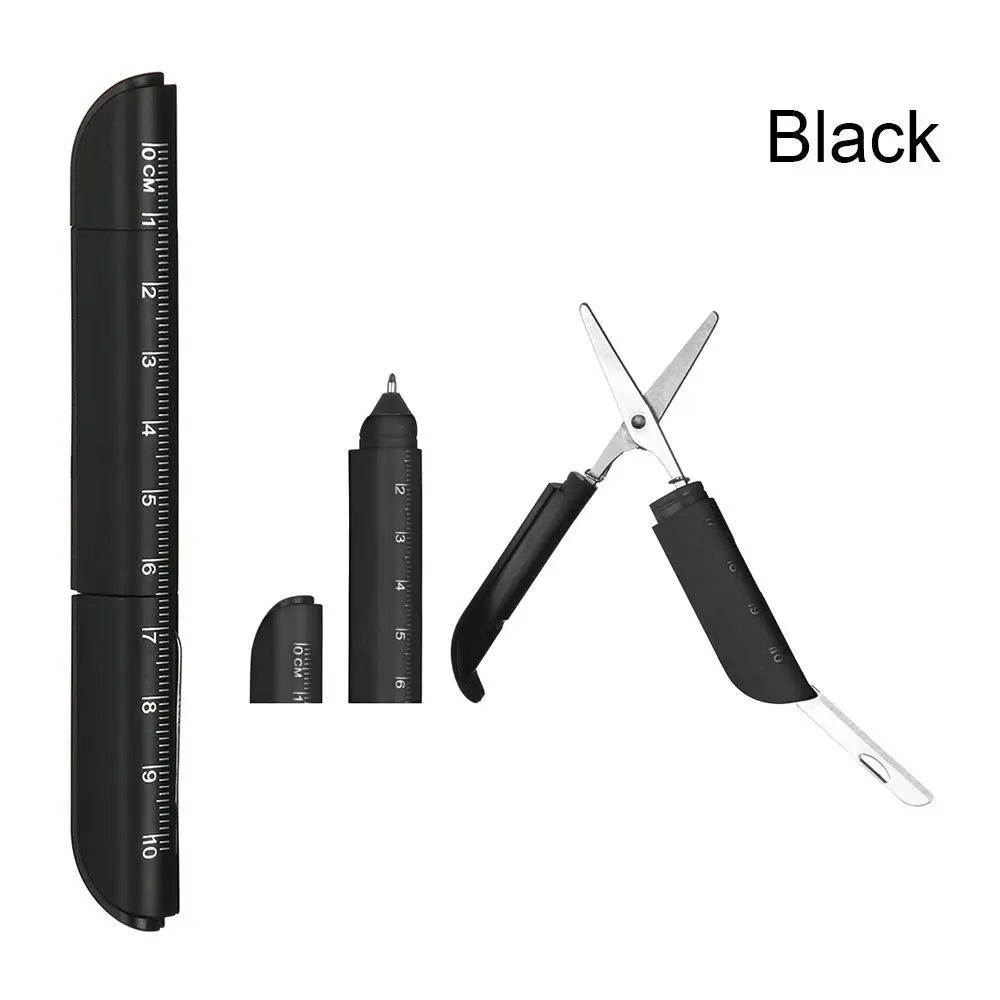 Multifunction Ballpoint Pen with Ruler – 6 Colors, 1.0mm