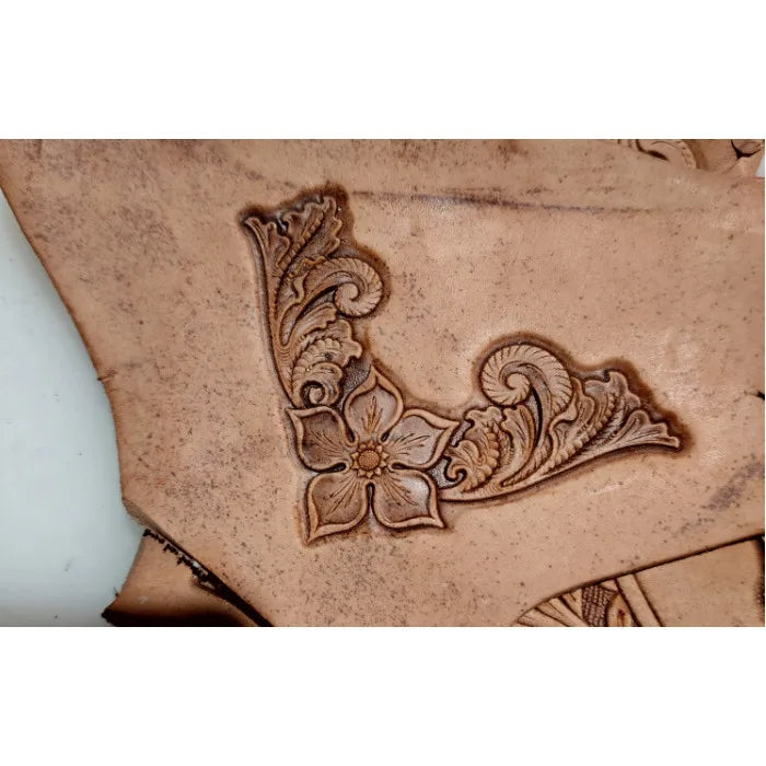 3D Arabesque Corner Flower Leather Embossing Mold – Aluminum
