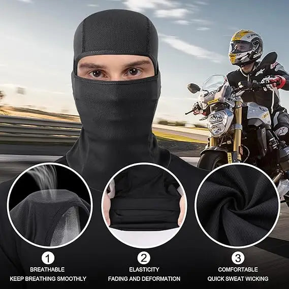 VIBE Quick-Dry Balaclava Full-Face Mask – 3/6/9 Pack