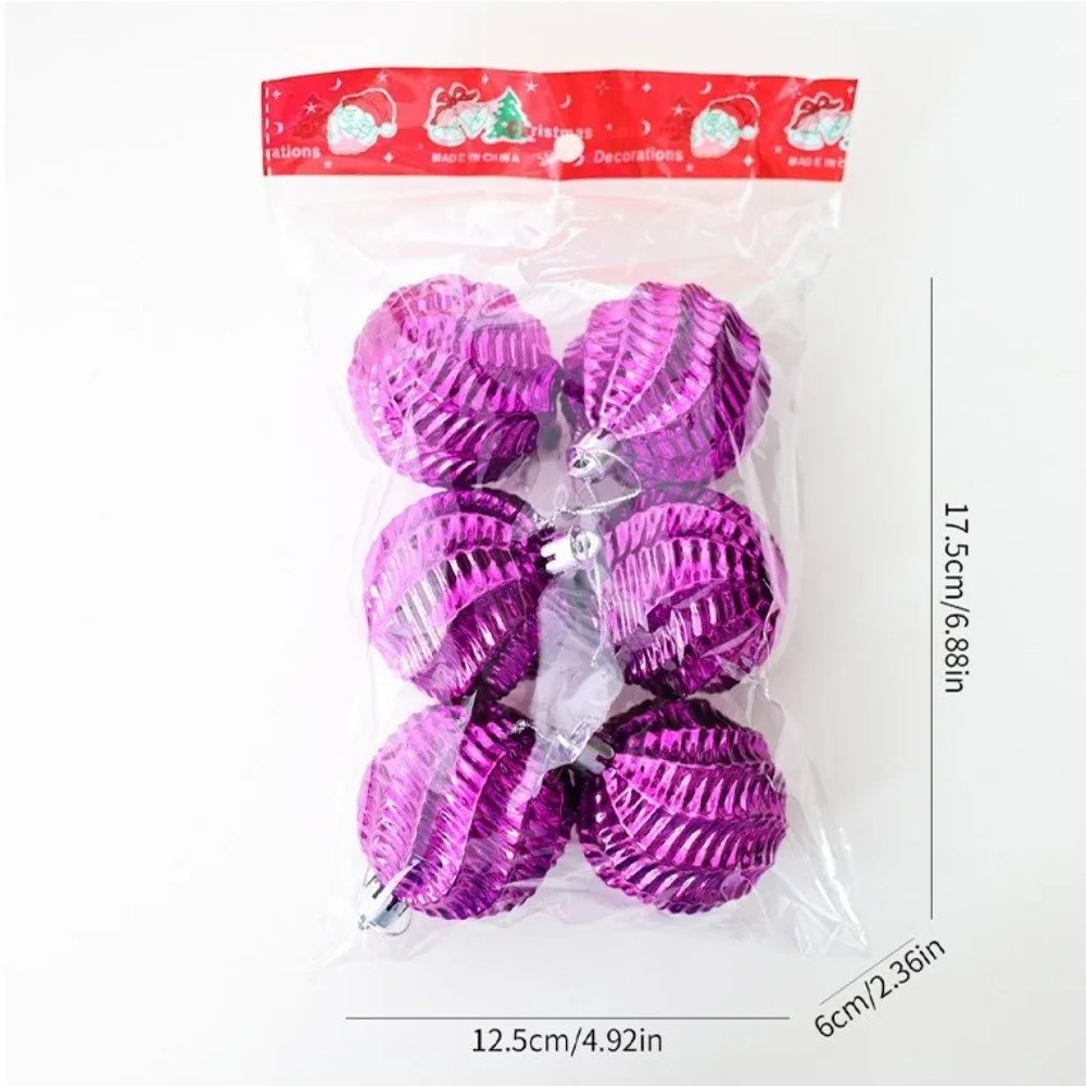 6cm Electroplated Christmas Ball Ornaments Set of 6 – Xmas Tree