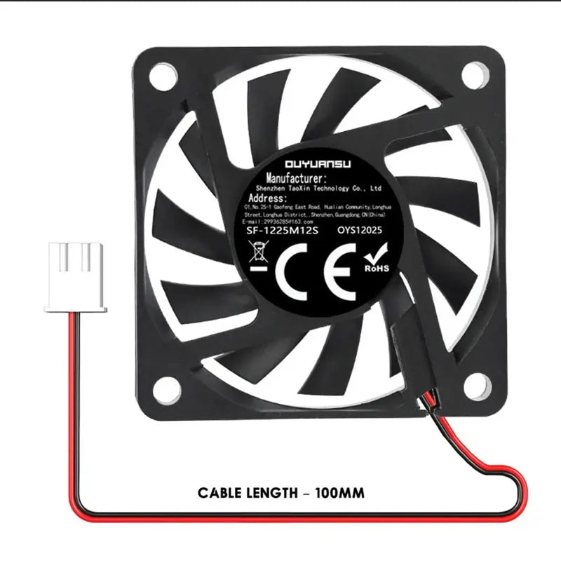 5V Silent Brushless Cooling Fan 40/50/60mm 2-Pin CPU PC