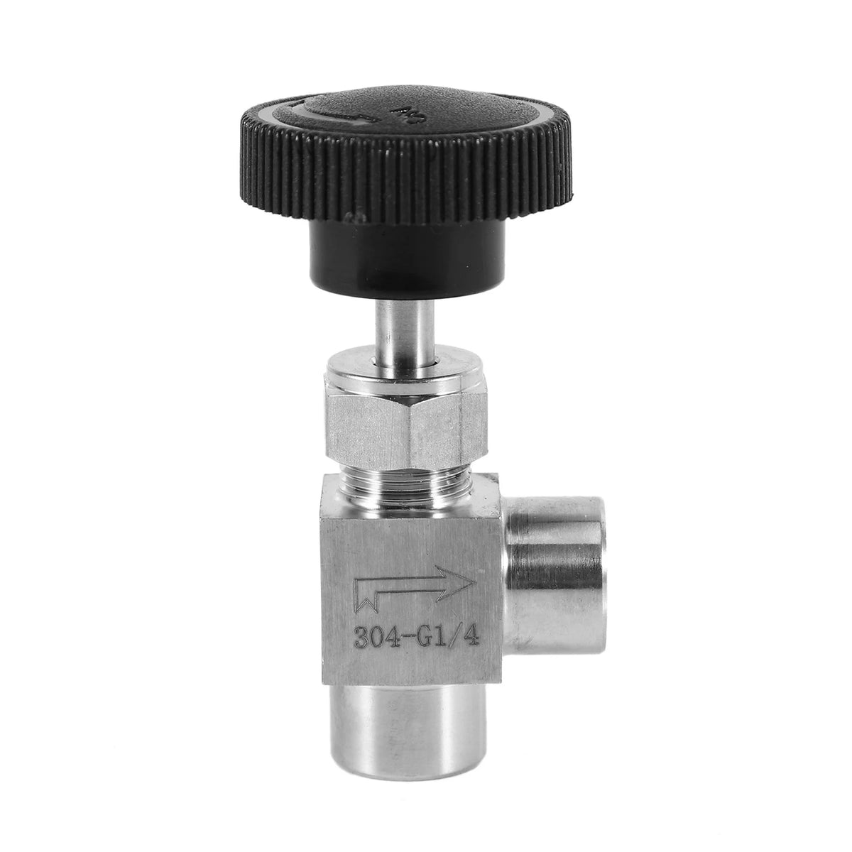 6-Pack SS304 Adjustable Needle Valve 1/4" BSP Right Angle
