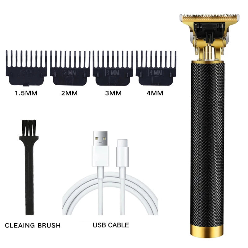 Vintage T9 Rechargeable Hair Clipper & Beard Trimmer for Men