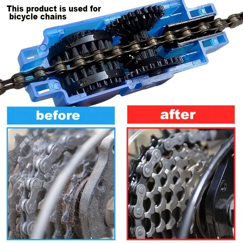 Portable Bike Chain Cleaner – Mountain & Road Bike Tool