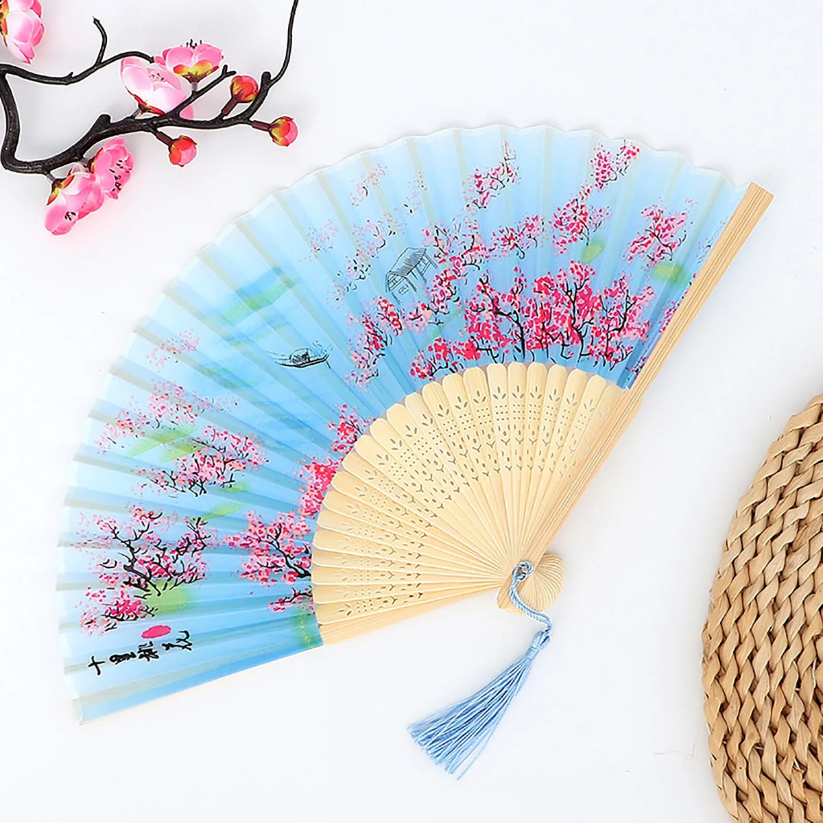 Vintage Folding Hand Fan – Chinese Dance & Home Décor Gift