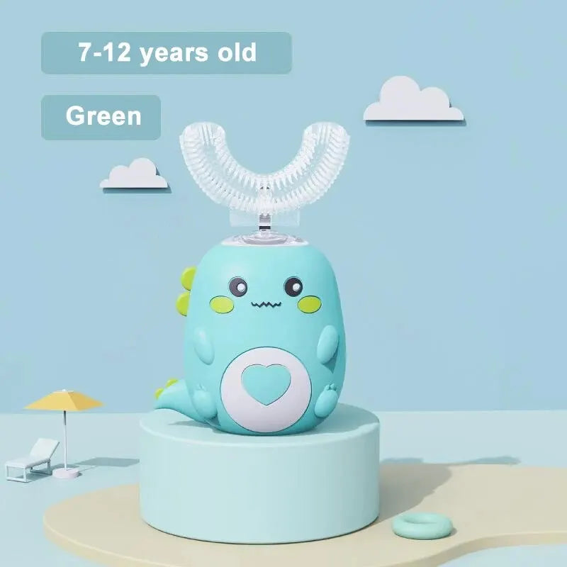 Kids U-Shaped Electric Toothbrush 360° Silicone USB Charging | VIBE