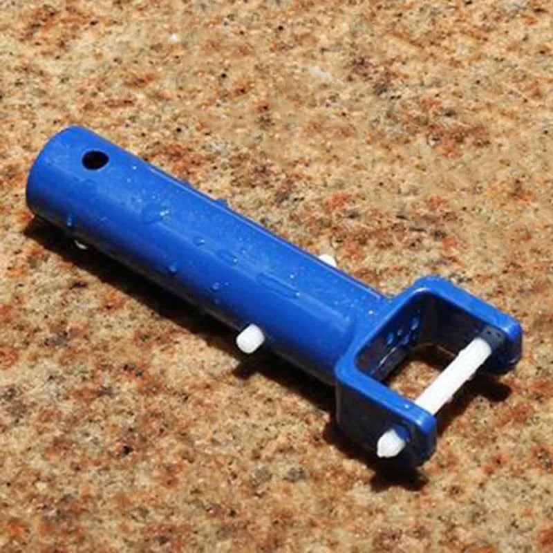 2-Pack Pool Vacuum Suction Head Handle with V-Clip – Blue