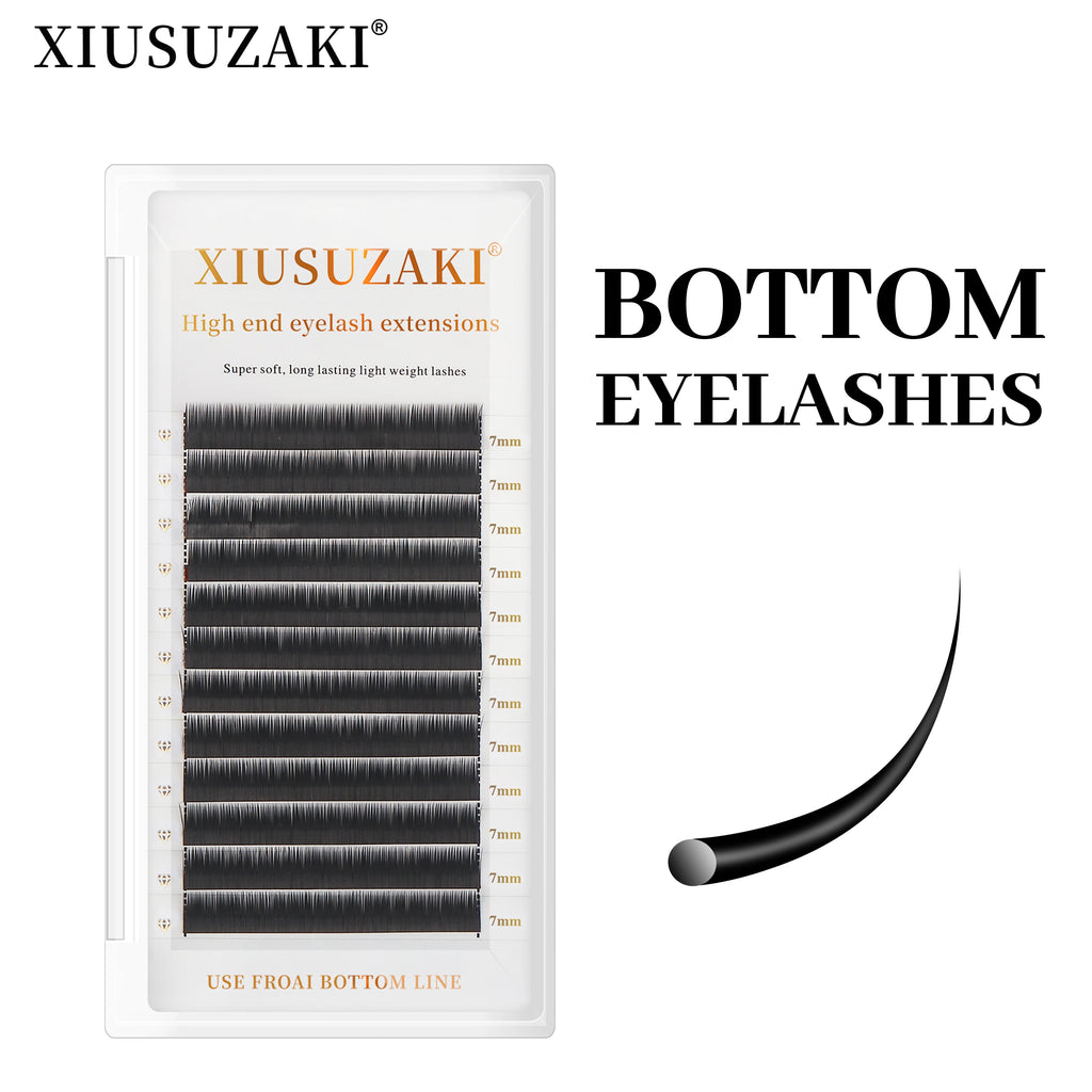 XIUSUZAKI Natural Lower Lashes 5–8mm Individual Eyelash Extensions