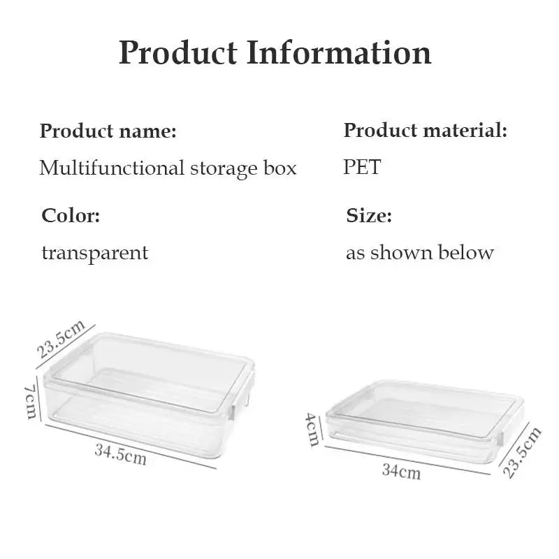 Stackable Clear Plastic Document Storage Box – BPA-Free