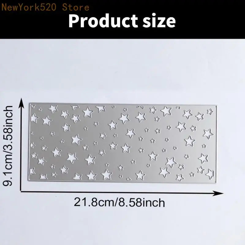 Star Background Metal Cutting Die for Scrapbooking & Cards