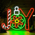 Multicolor Christmas LED Neon Sign USB Powered Wall Decor