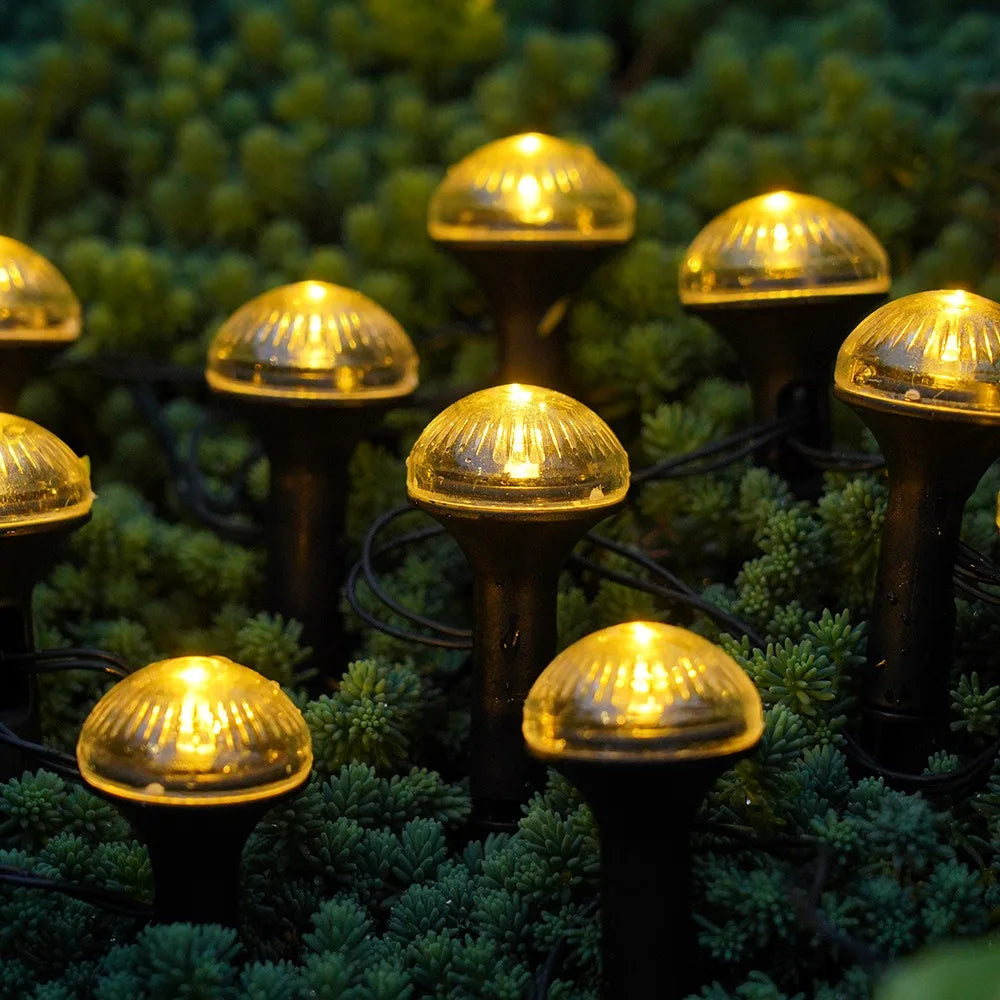 Solar Bubble Ball Ground Stake String Lights – Garden Décor