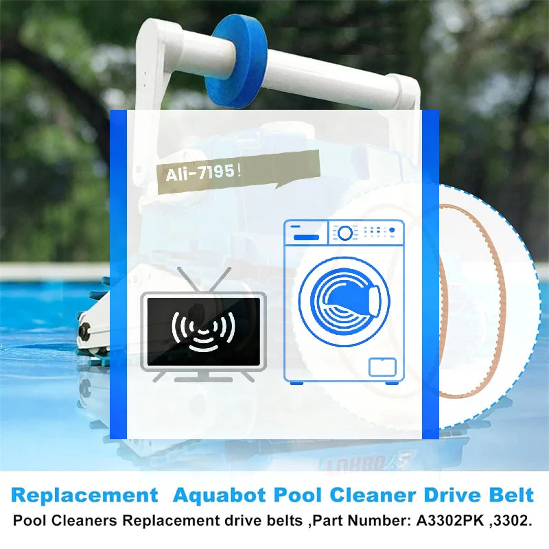 A3302PK Aquabot Pool Cleaner Drive Belts 80-Tooth – 2-Pack