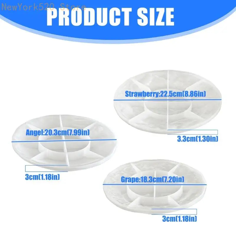 Embossed Fruit Silicone Mold – Round Resin Casting Tray